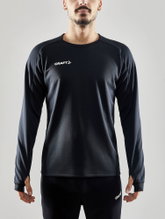 Craft Sport-Langarmshirt Evolve Crew Neck - aus Stretchmaterial - schwarz Herren